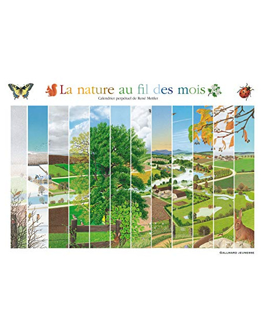 Livre La Nature Au Fil Des Mois: Calendrier Perpétuel