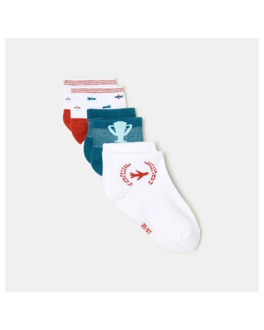 Chaussettes jacquard avions (lot de 3)