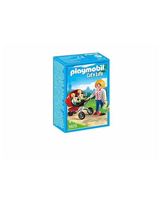Playmobil City Life - Maman avec jumeaux et landau