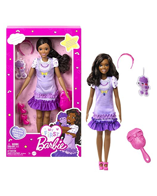 Poupée Ma Première Barbie - Brooklyn avec caniche