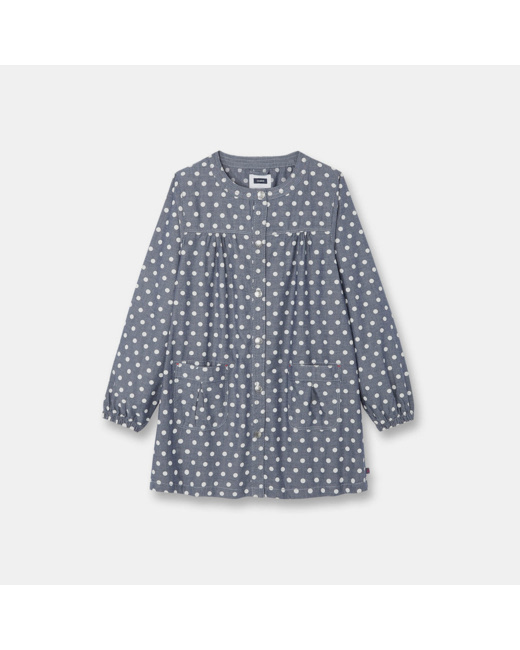 Tablier d’écolière bleu fille