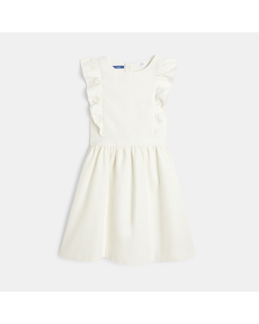 Robe chic pailletée beige fille
