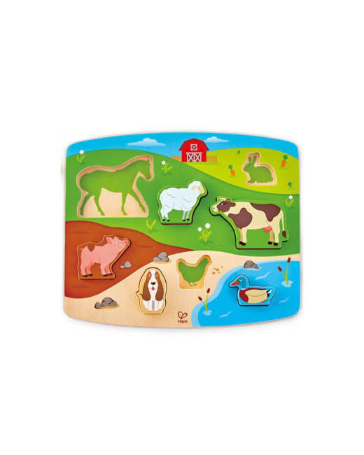 Puzzle 2 en 1 Animaux de la ferme