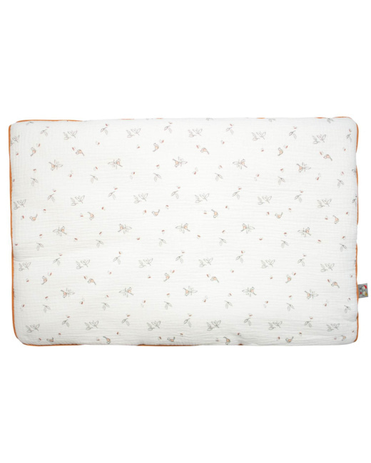 Oreiller plat réversible en gaze de coton, Melody