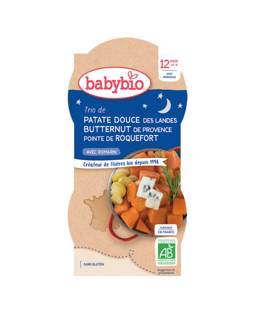 Patate douce des Landes Butternut de Provence pointe Roquefort AOP Romarin