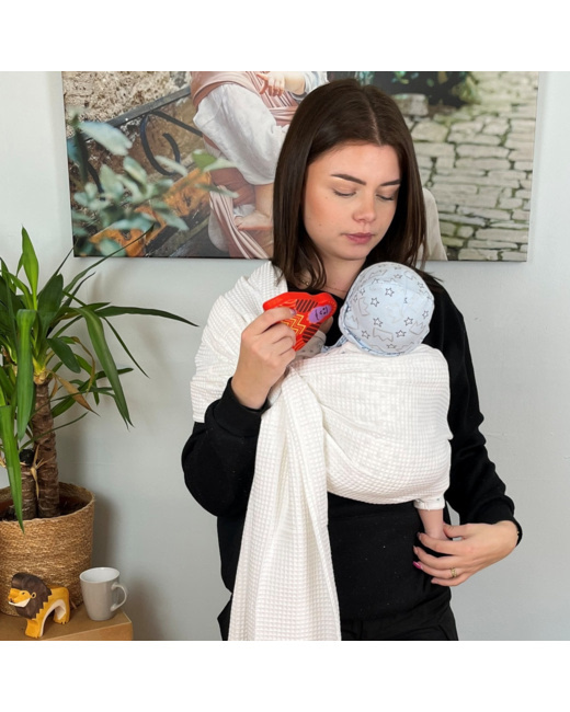Écharpe de portage sans nœud Ring Sling Gaufré