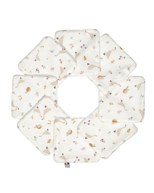 Lingettes bébé lavables 8 pièces, Sidonia