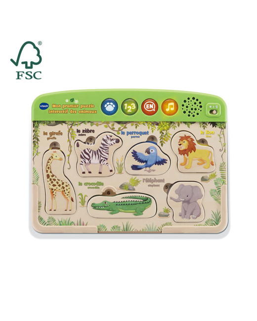 Mon premier puzzle interactif des animaux