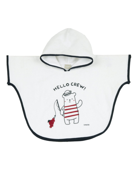 Poncho En Coton Éponge