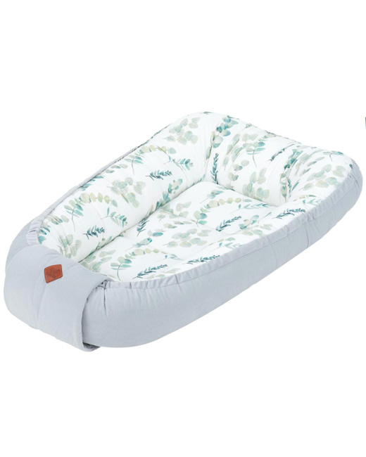 Cocon bébé matelassé - nid réducteur de lit, Eucalyptus