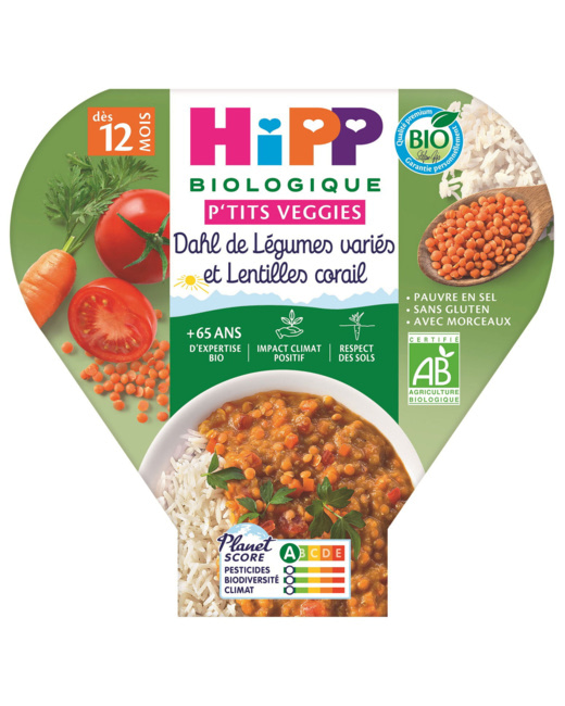 Dahl de légumes variés et lentilles corail Bio