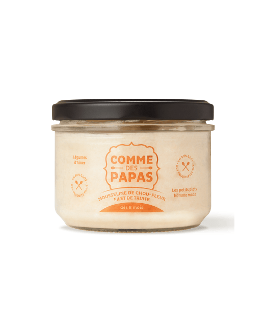 Mousseline de chou-fleur et filet de truite