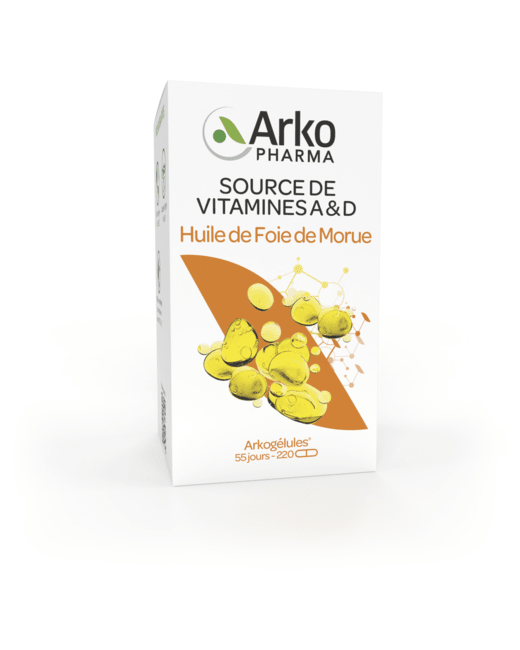 Hile de foie de morue 220 capsules Arkogelules