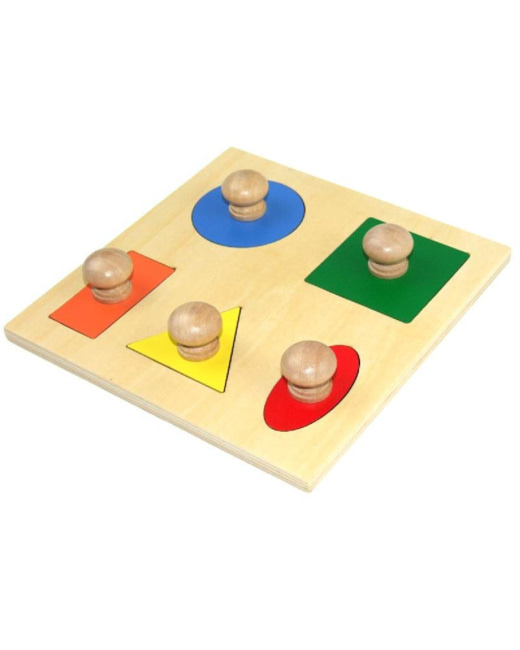 Puzzle 5 formes géométriques simples