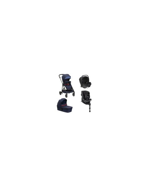 Poussette Trio Seety + Siège Auto Kory I-Size Essential + Nacelle Seety + Bi-Seat Air I-Size + Base 360°