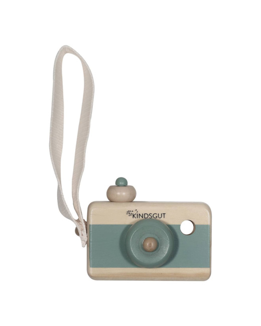Appareil photo en bois Aquamarine