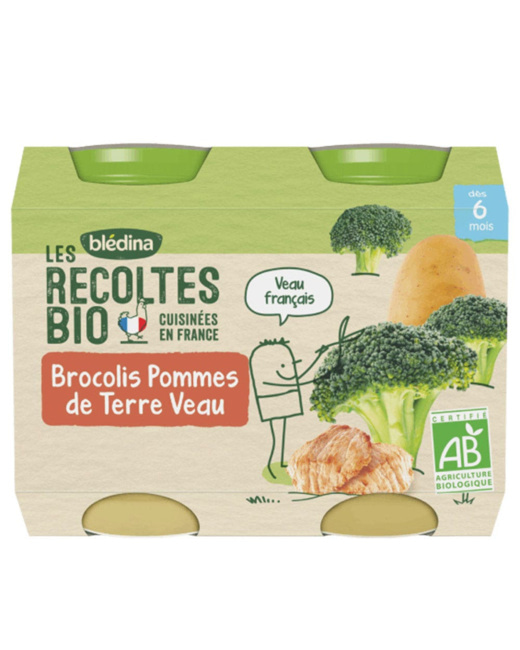 Les Recoltes Petits pots épinards semoule bio