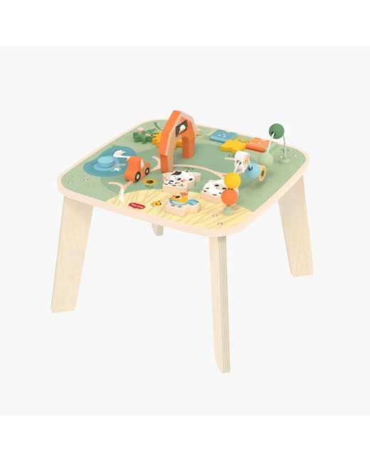 Table d'activité en bois Farmers Funday