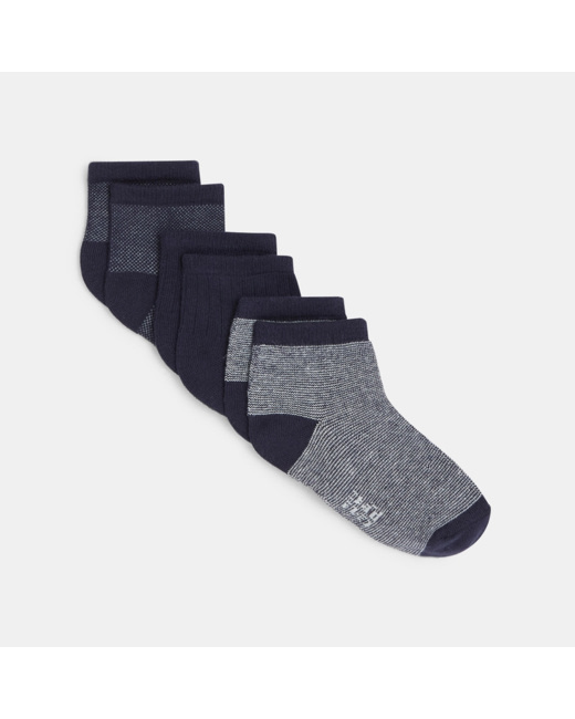 Socquettes fantaisies (lot de 3) bleu garçon