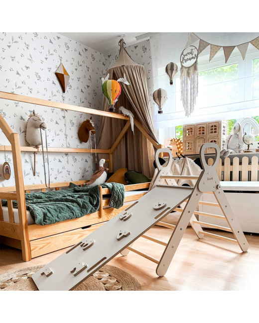 Papier peint enfant mini feuilles