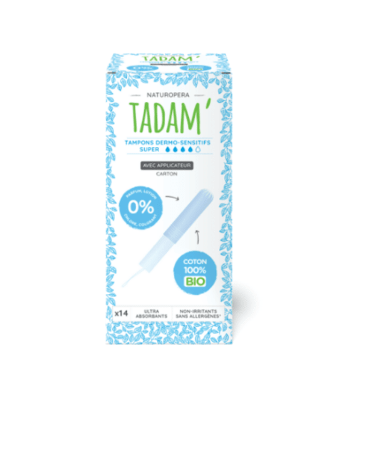 Tampons coton Bio Super Avec Applicateur Tadam'