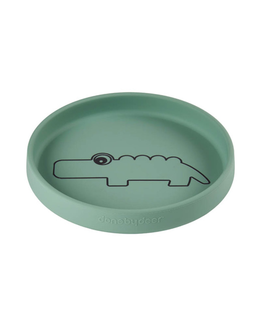 Assiette silicone Croco