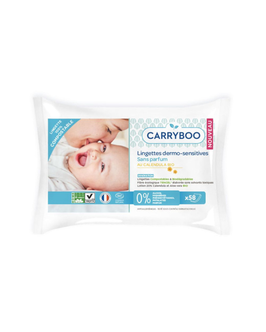 Lingettes dermo-sensitives sans parfum 