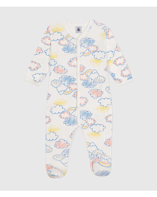 Pyjama en coton imprimé arc-en-ciel bébé Marshmallow Multicolor