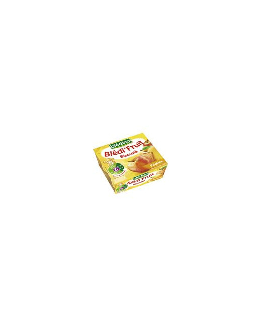 BLEDI FRUIT Biscuite pomme 4x100 g dès 6 mois