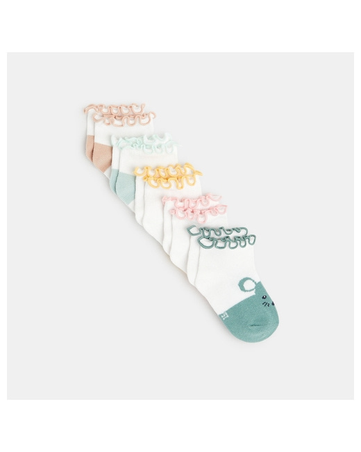 Socquettes bords festonnés (lot de 5)