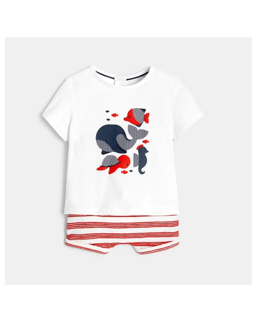 Pyjama court animaux marins