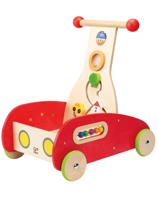 Chariot d'aide à la marche en bois
