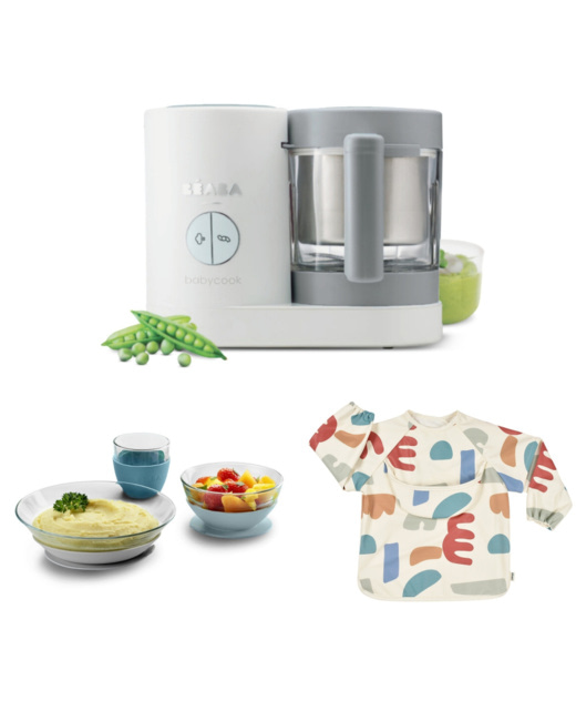 Robot babycook Neo avec bavoir à manches évolutif 2 en 1