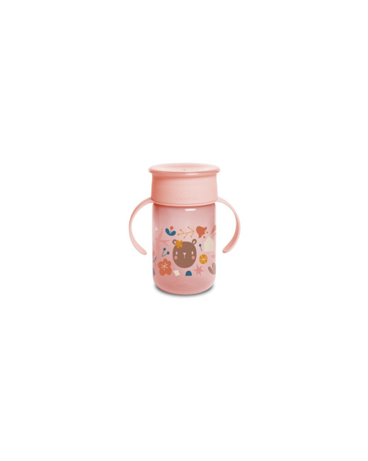 Tasse d'apprentissage avec disque anti-fuites +12M 340 ml