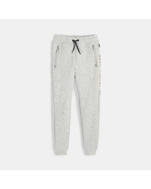 Pantalon de jogging en molleton gris garçon