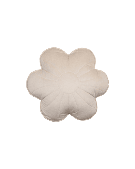 Coussin fleur en velours