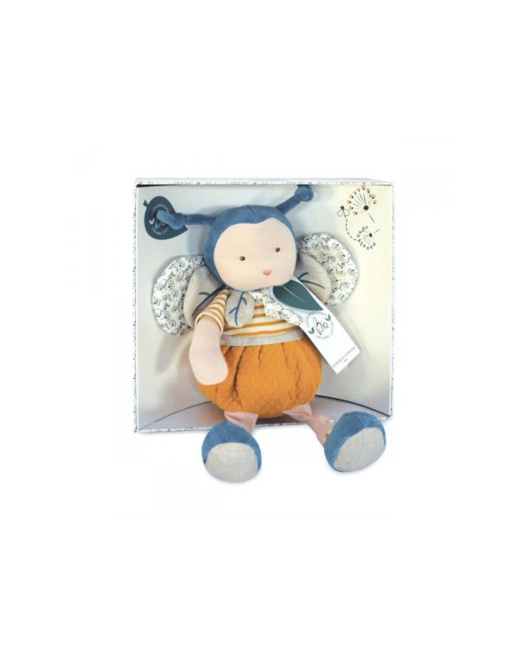 Doudou l'abeille bio - taille 30 cm