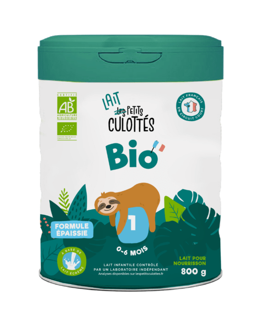 Lait formule épaissie 1er âge bio pour nourrisson de 0 à 6 mois