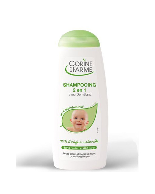Shampooing bébé 2 en 1 avec Démêlant