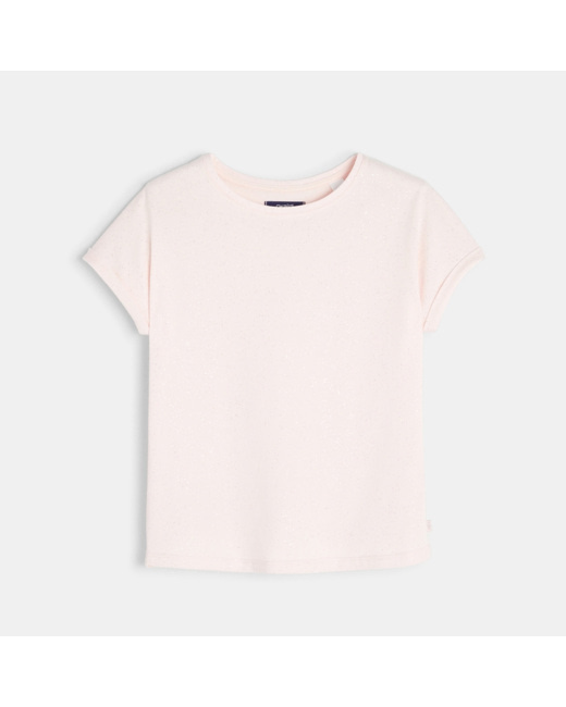 T-shirt pailleté rose fille