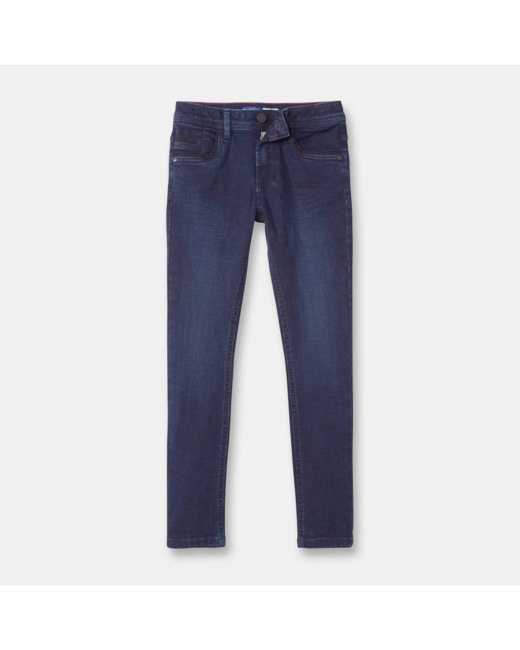 Pantalon slim côtelé bleu garçon