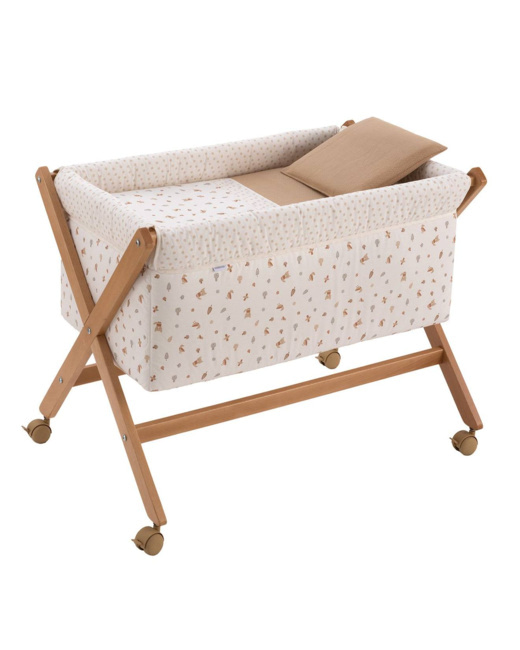 Berceau à pieds croisés en bois de hêtre