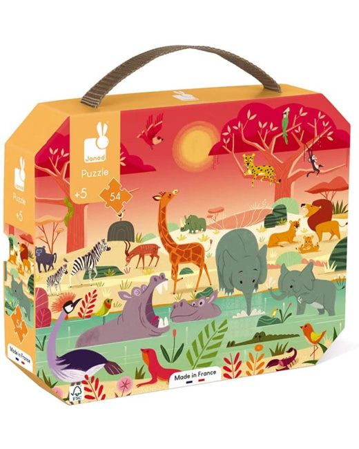 Puzzle Réserve animalière 54 pcs