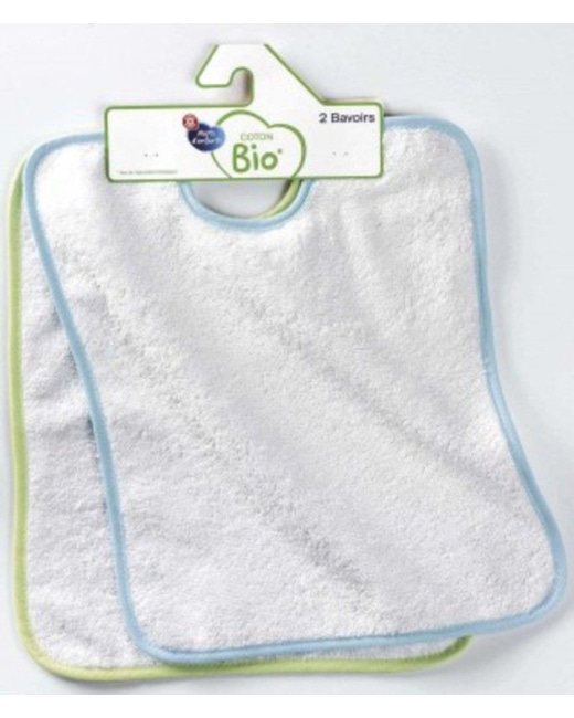 Bavoir en coton bio Mots d'enfants
