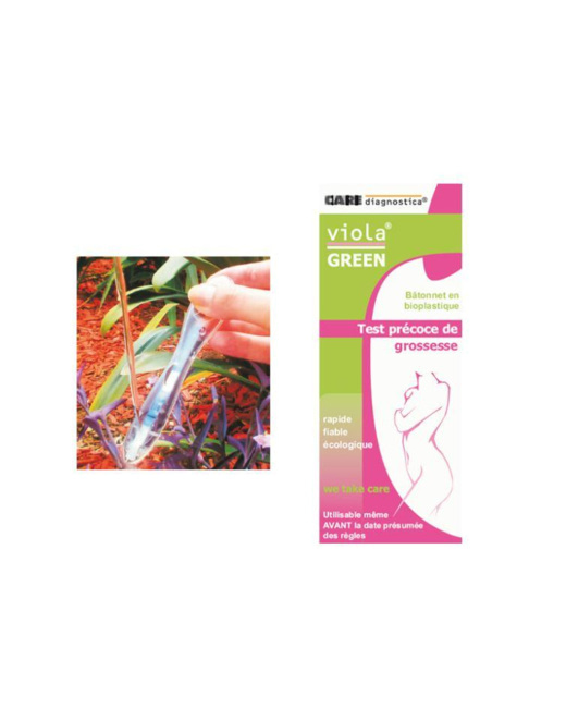 Test de grossesse précoce en bioplastique