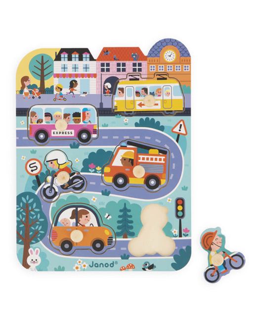 Puzzle en Bois City - 6 pièces