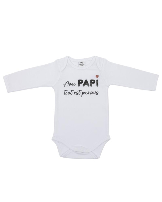Body manches longues Avec Papi