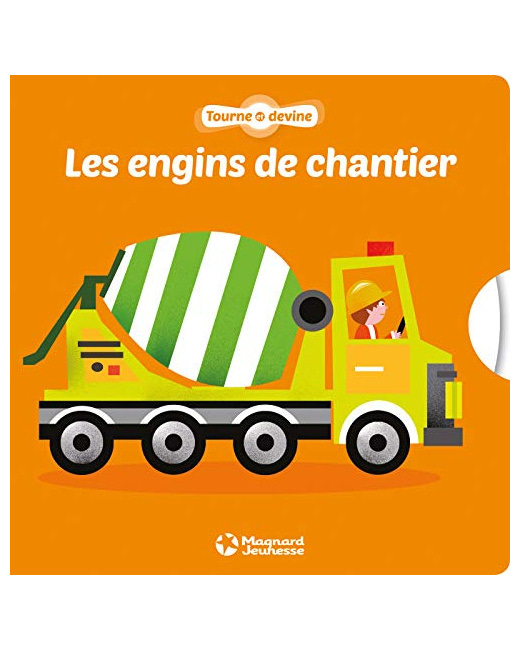 Livre Tourne et devine - Les engins de chantier