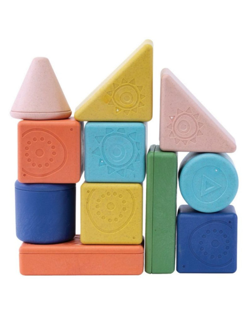 Blocs à empiler et hochet 11 pièces