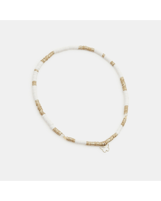 Collier sequins fantaisie fille jaune